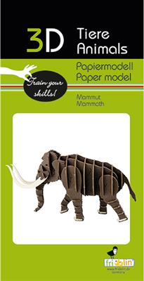 Mammouth 3D en papier