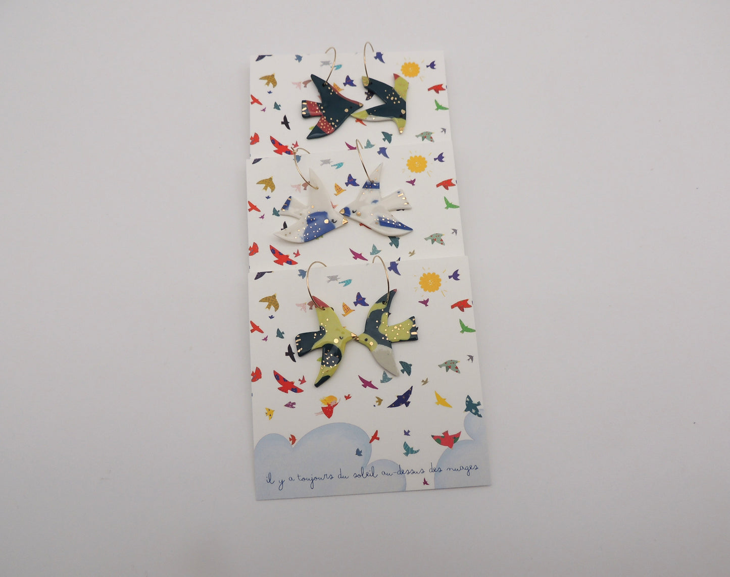 Boucles d'oreilles oiseau - Mamzelle Maxime