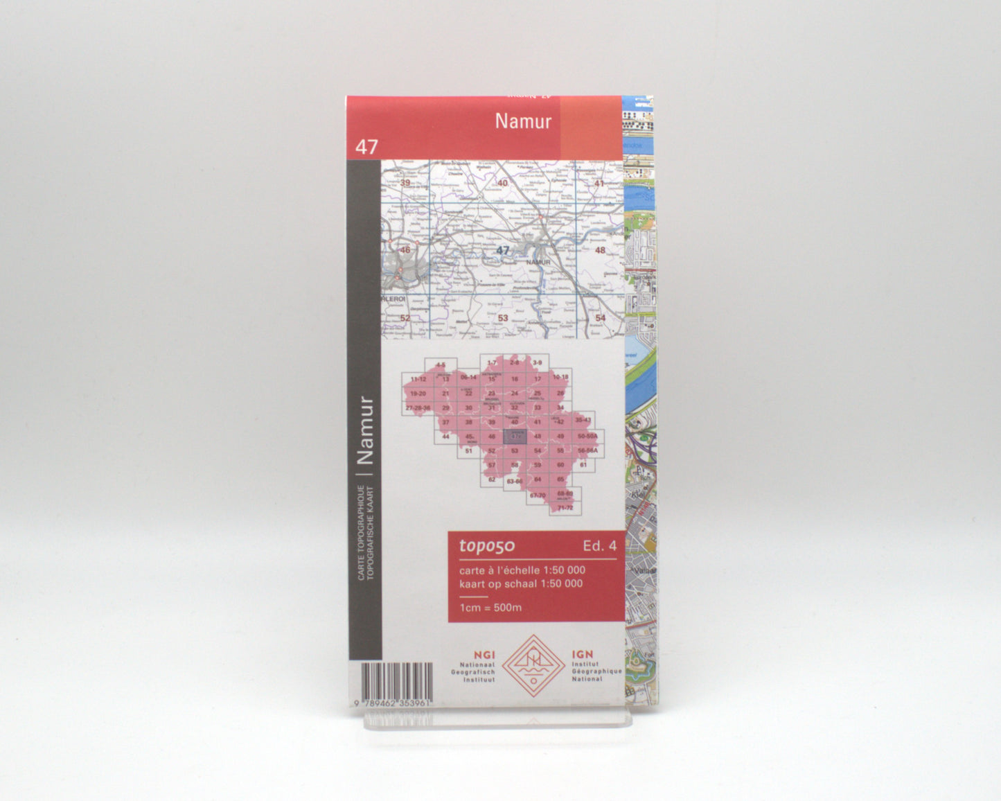 Carte IGN - Namur 47 topo 50