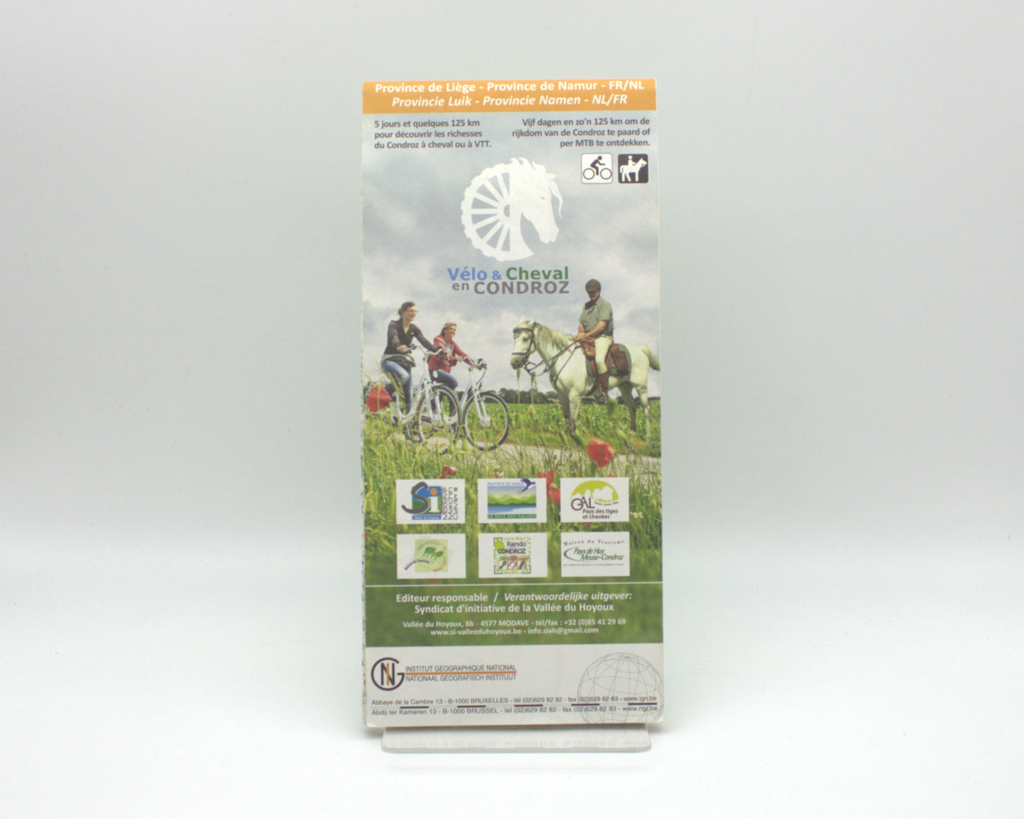 Carte de promenades - Vélo et cheval en Condroz