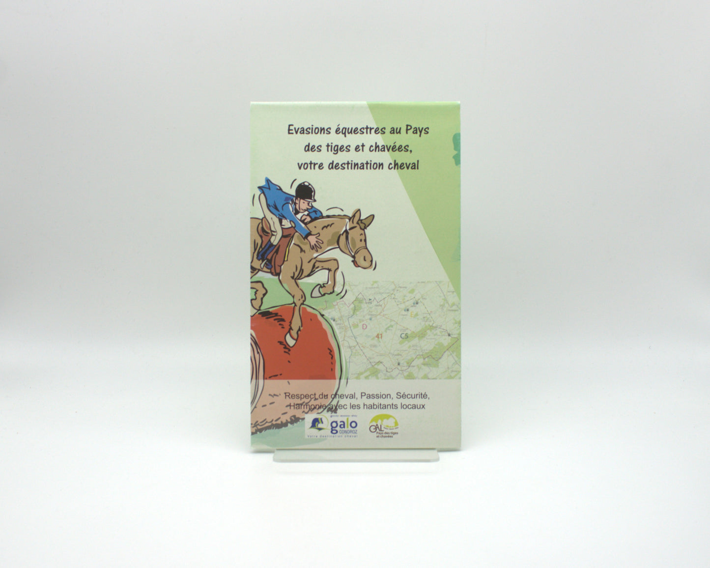 Carte de promenades - Evasions équestres au Pays des tiges et des chavées