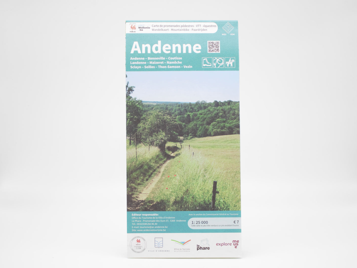 Carte de promenades d'Andenne