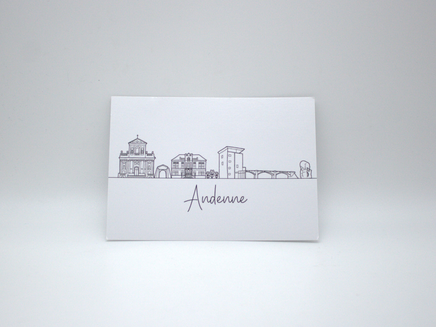 Carte postale - Skyline blanc