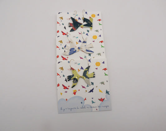 Boucles d'oreilles oiseau - Mamzelle Maxime