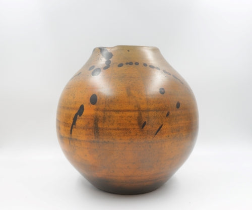 Vase orangé sigilé - Béatrice STEVENS