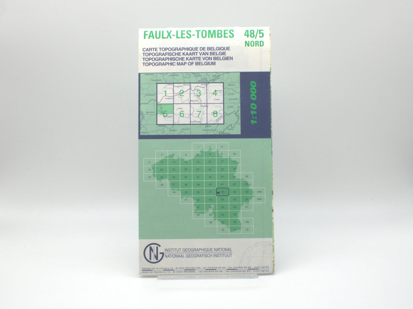 Carte IGN - Faulx les tombes 48/ 5 Nord