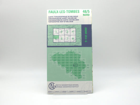 Carte IGN - Faulx les tombes 48/ 5 Nord