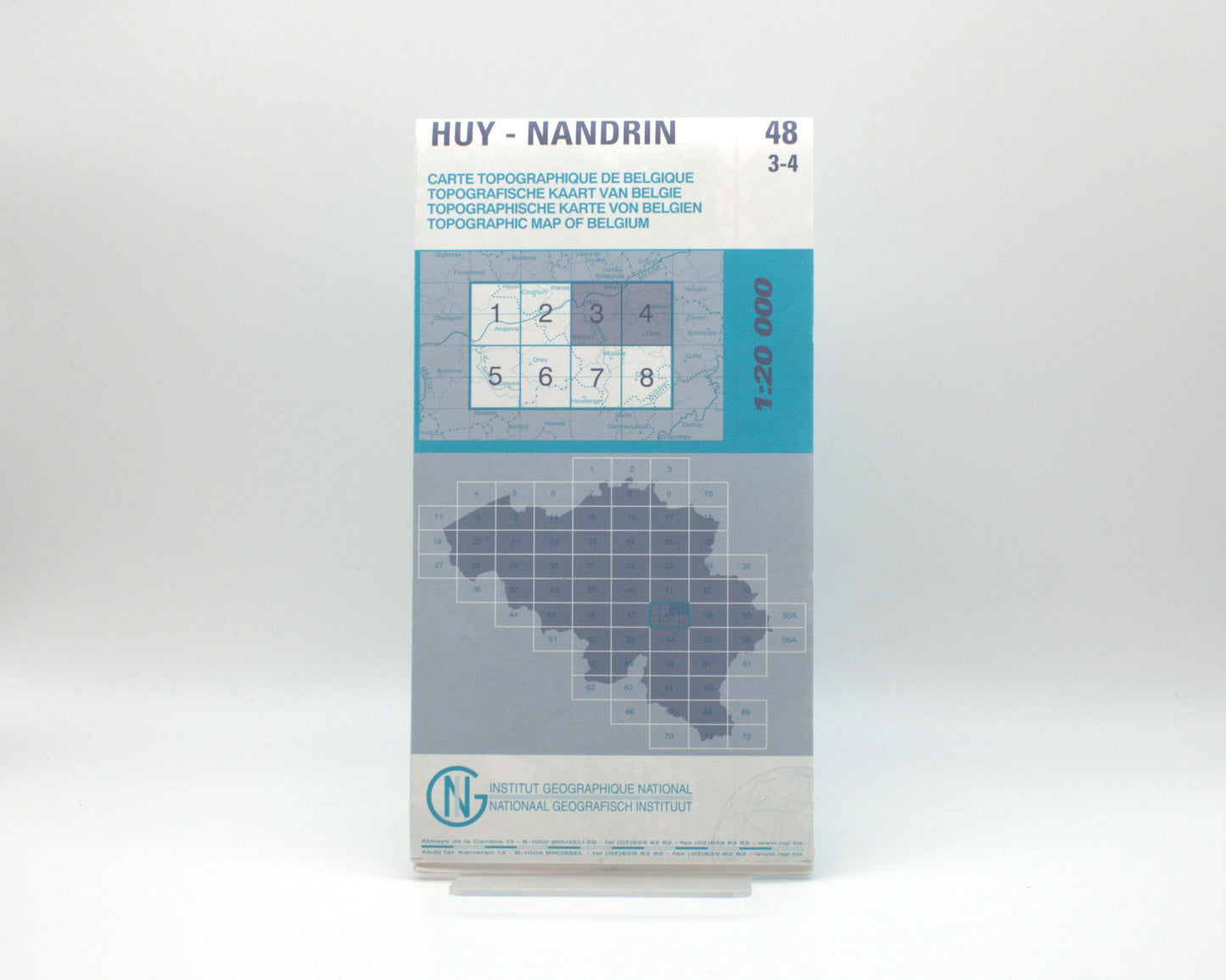 Carte IGN - Huy - Nandrin 48/ 3-4