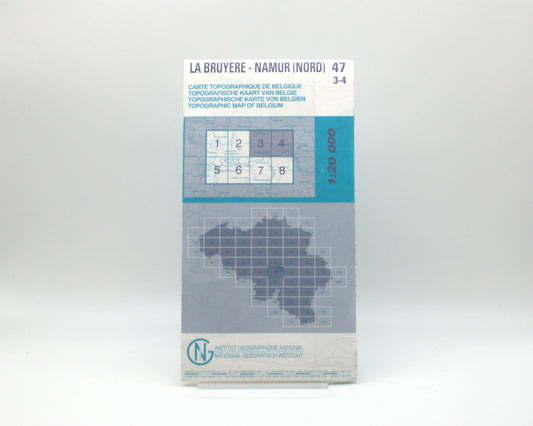 Carte IGN - La Bruyère-Namur 47/ 3-4