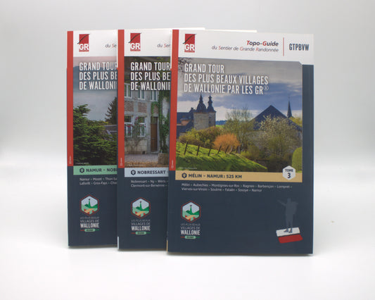 Topoguide - Grand tour des plus beaux villages de Wallonie - Tome 1,2,3
