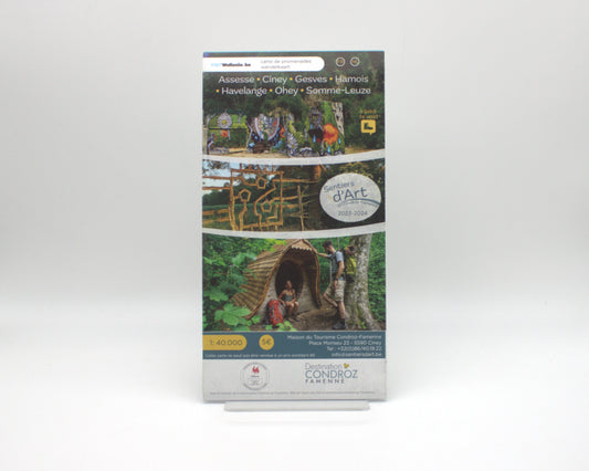 Carte de promenades - Sentiers d'Art en Condroz-Famenne