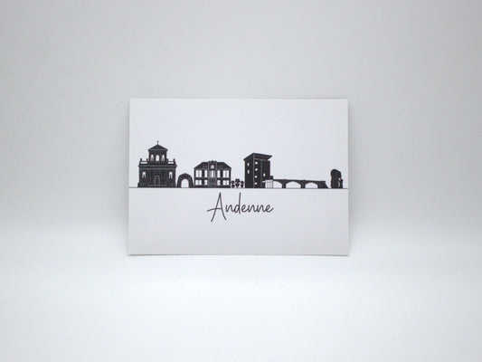 Carte postale - Skyline noir