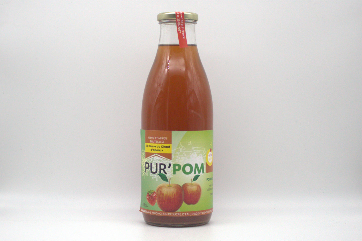 Jus de pomme-fraise