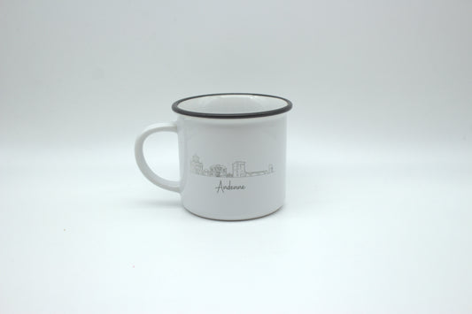 Mug "Andenne" - Skyline blanc