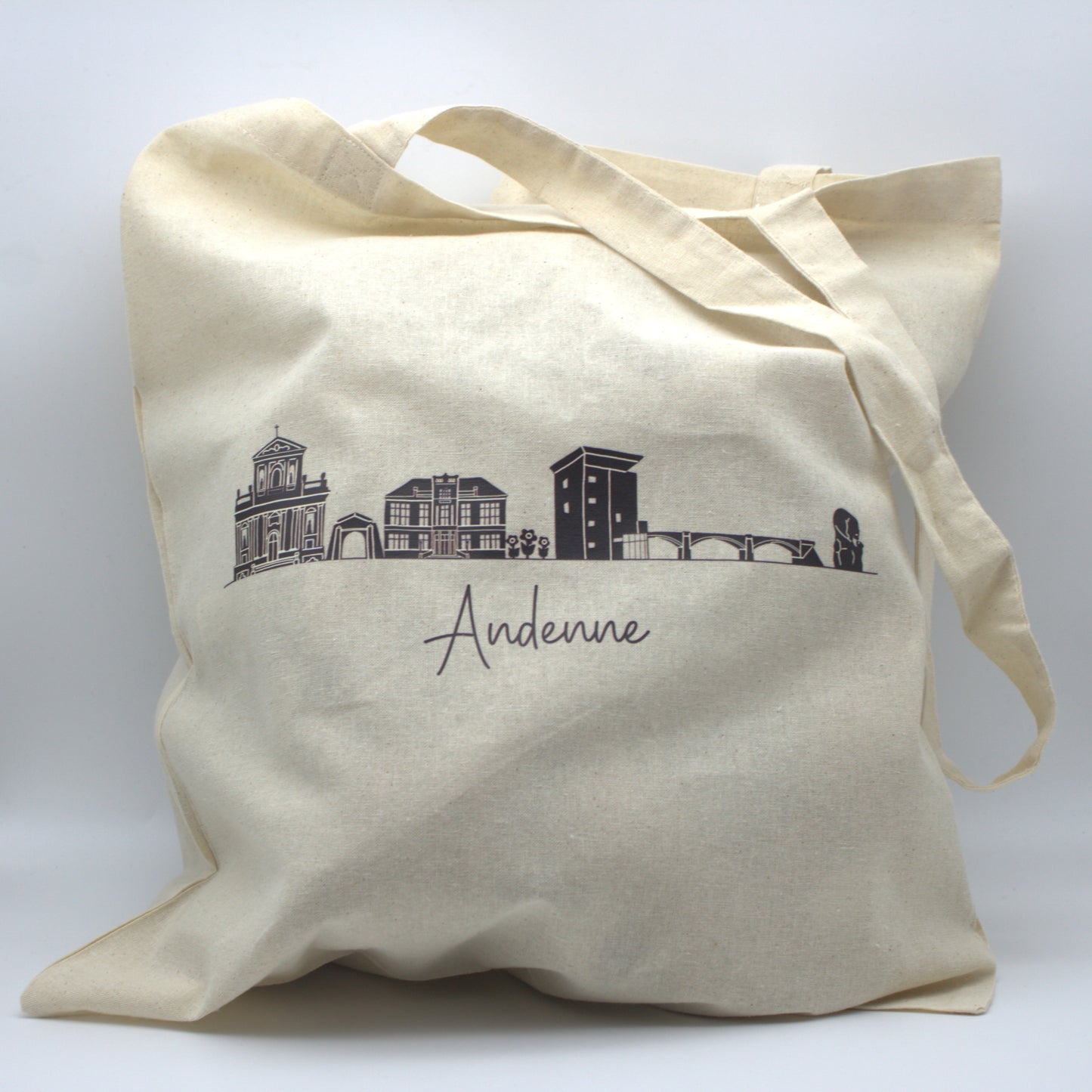 Tote-bag "Andenne" - Skyline noir