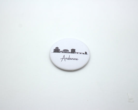 Magnet "Andenne" - Skyline noir