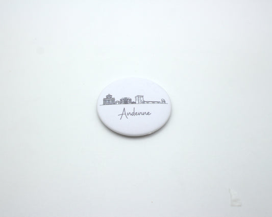 Magnet "Andenne" - Skyline blanc