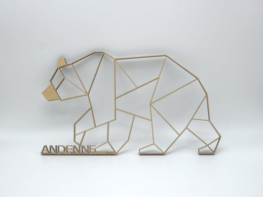 Sculpture en bois d'Ours - Debout