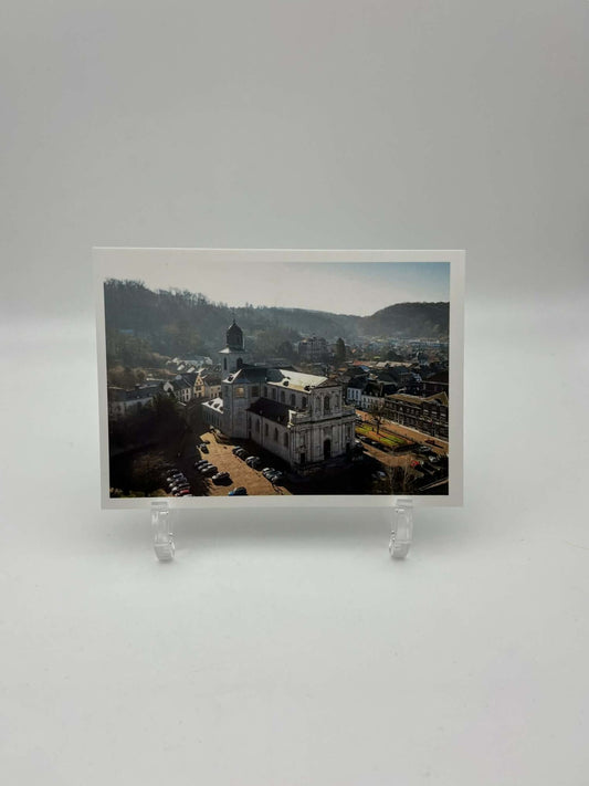 Collégiale Sainte-Begge - Vue aérienne